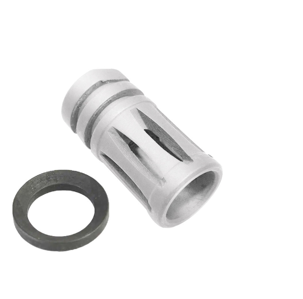 A2 Muzzle Brake for 1/2"x28 - Cerakote Glacier Silver