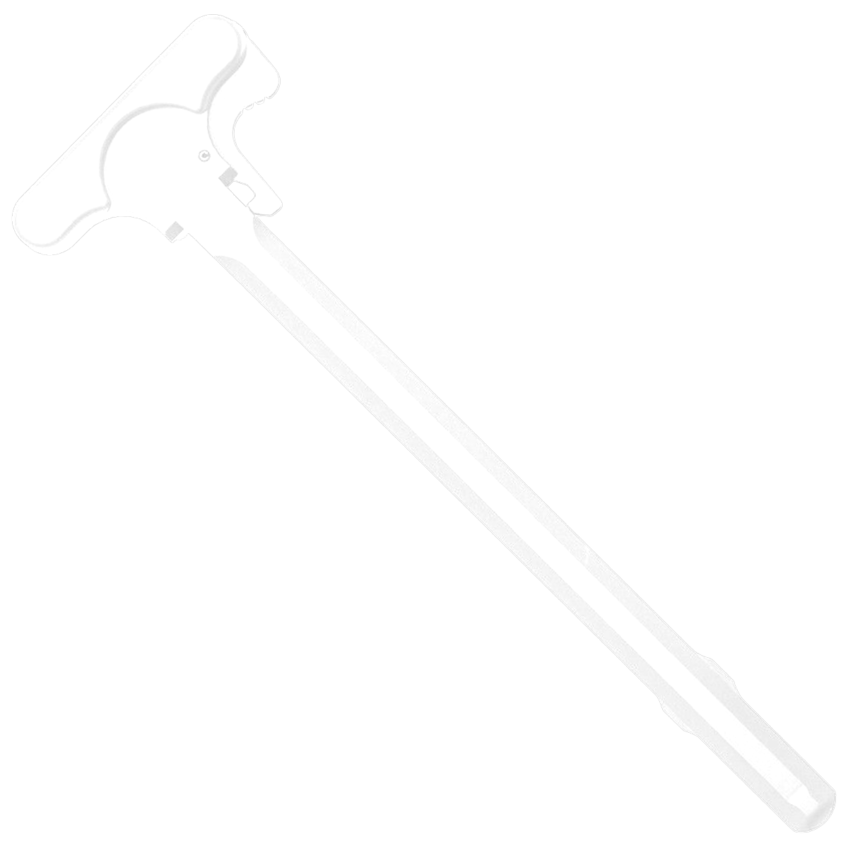 AR-15 Tactical Charging Handle - Cerakote White