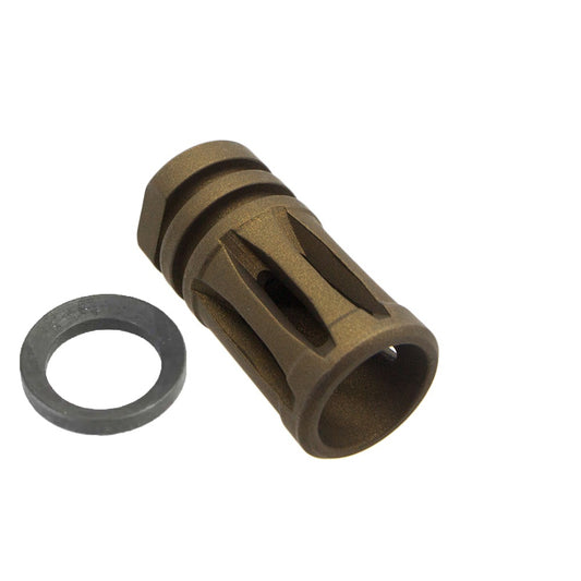AR-15/.223/5.56 A2 Muzzle Brake for 1/2"x28 - Cerakote Burnt Bronze