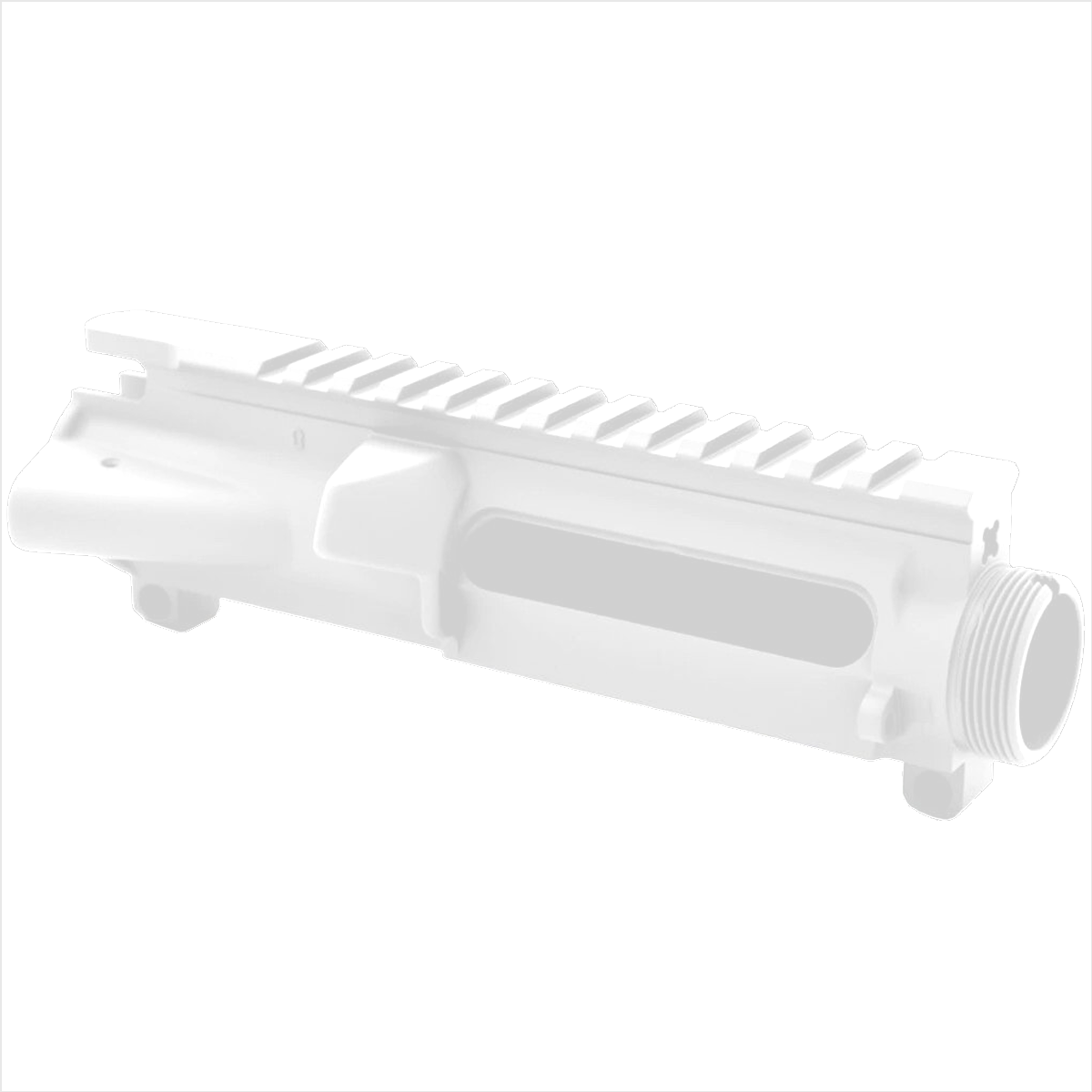 AR-15 Forged Upper Receiver - Cerakote White