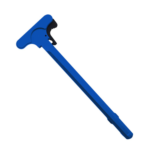 AR-15 Tactical Charging Handle - Cerakote Blue Flame With Black Latch